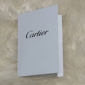 Authentic New Cartier White Envelope Card Holder, Receipt Holder 4.25x3in